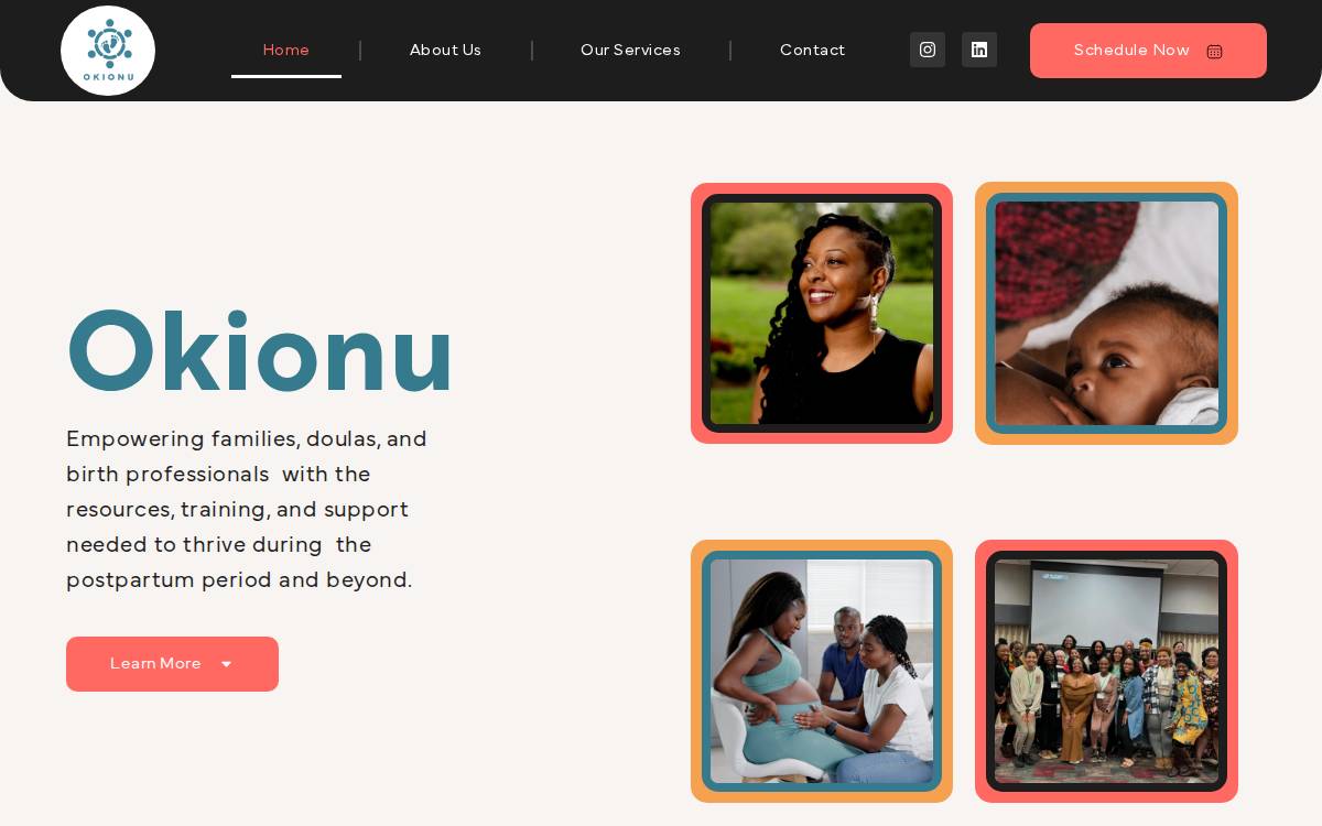 Okionu Ltd. website preview