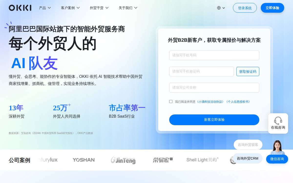 OKKI website preview
