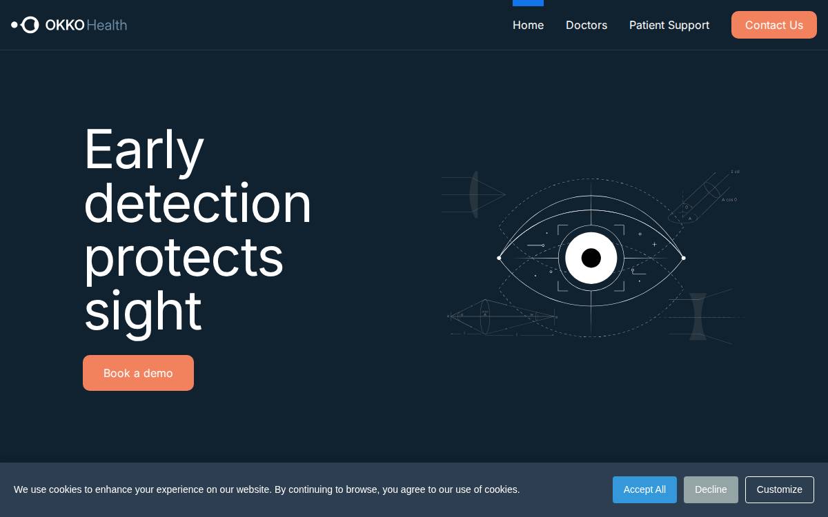Okko Health website preview