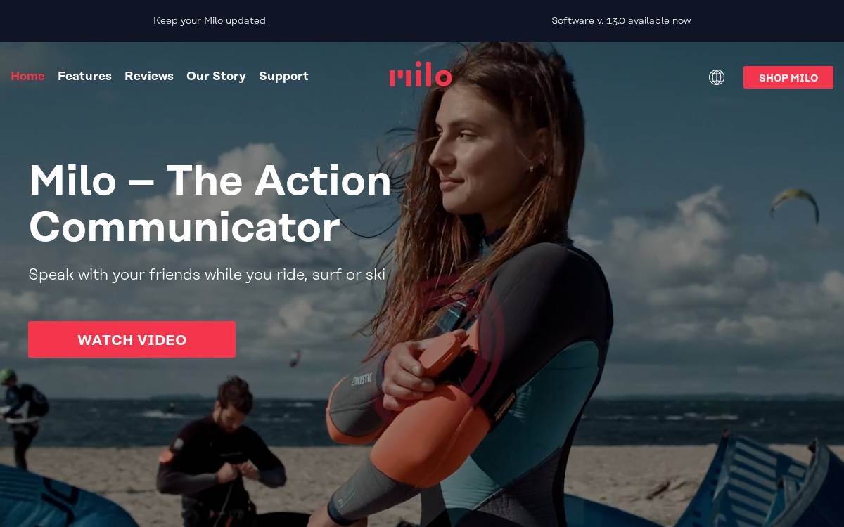 Okmilo website preview