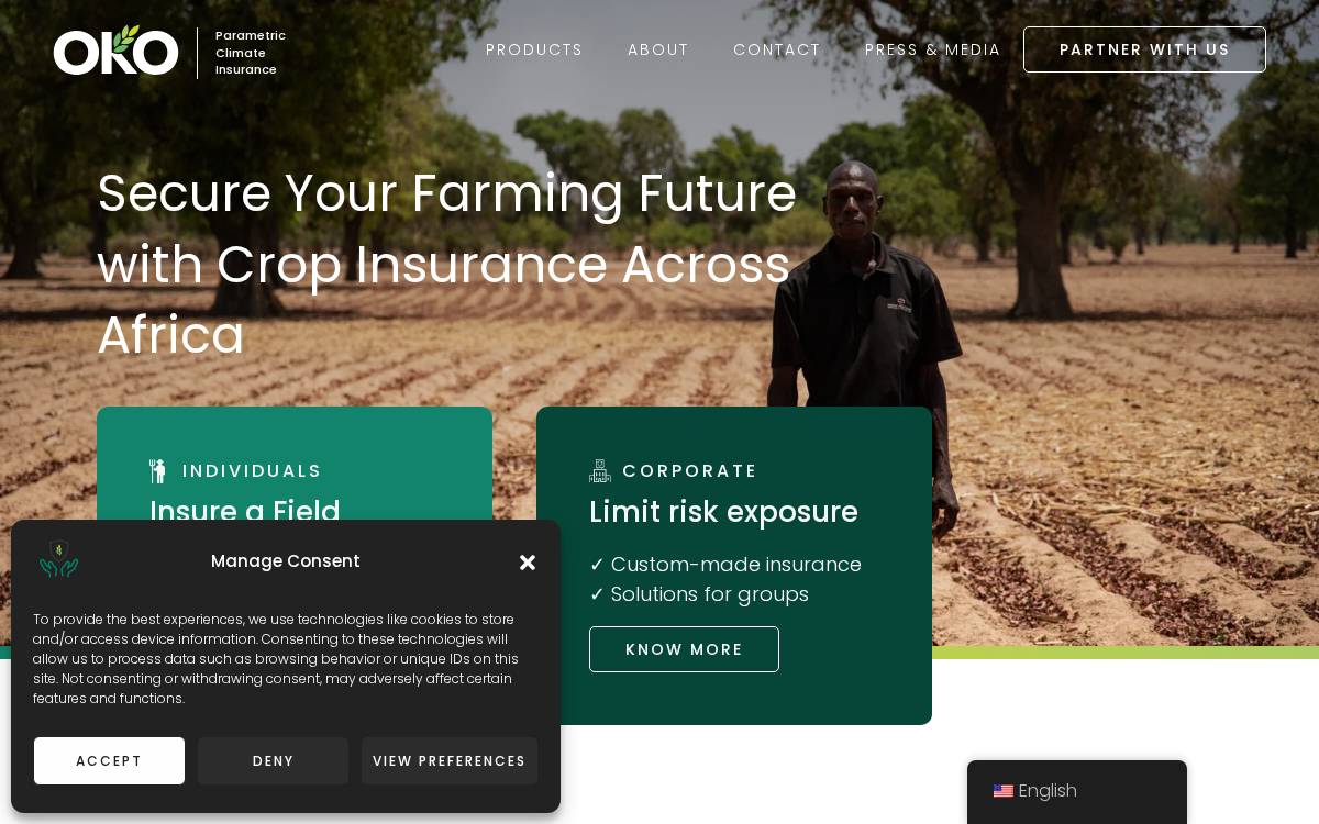 OKO website preview