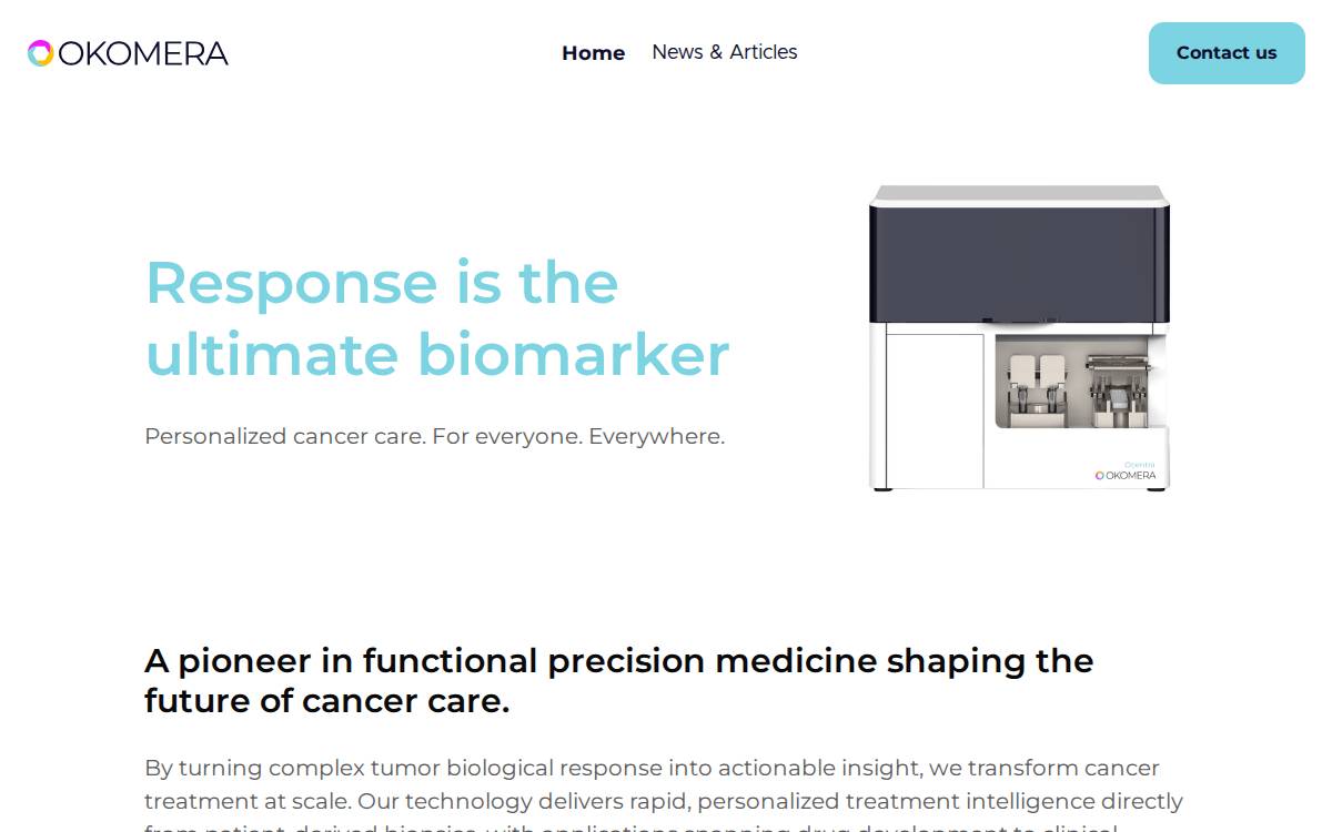 Okomera website preview