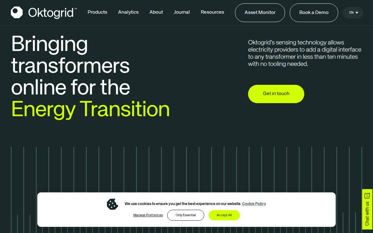OKTO GRID website preview