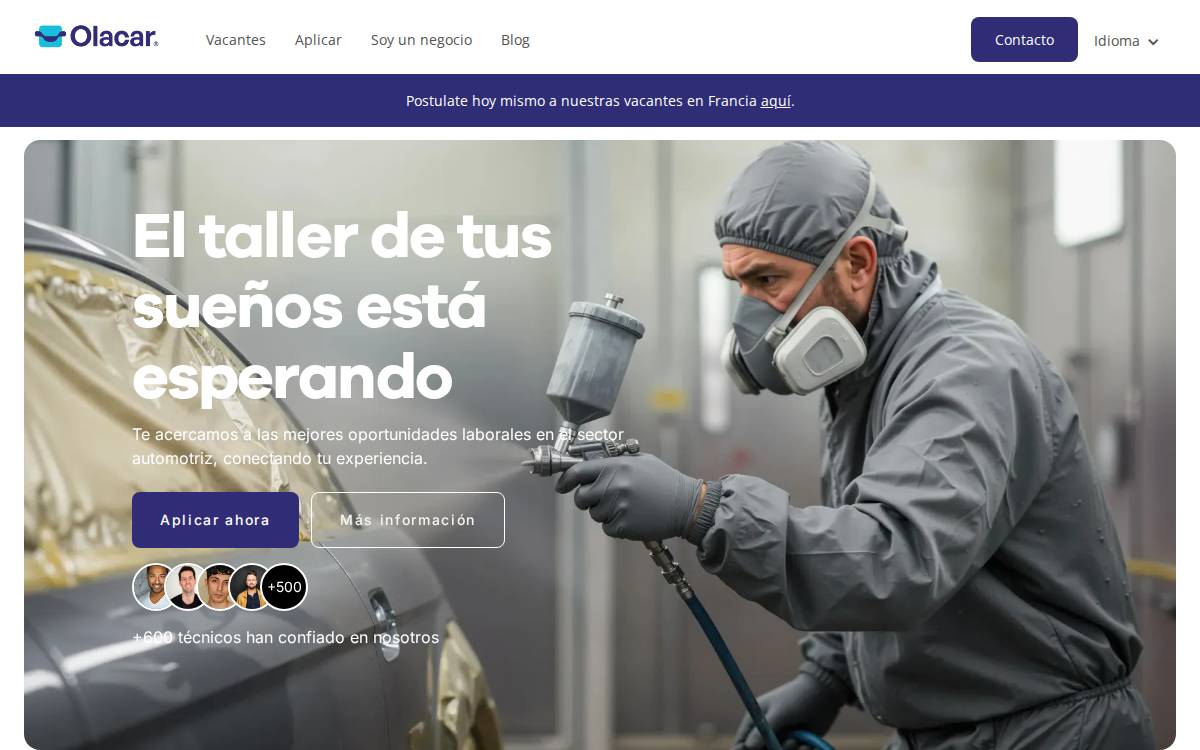 Ola Car website preview