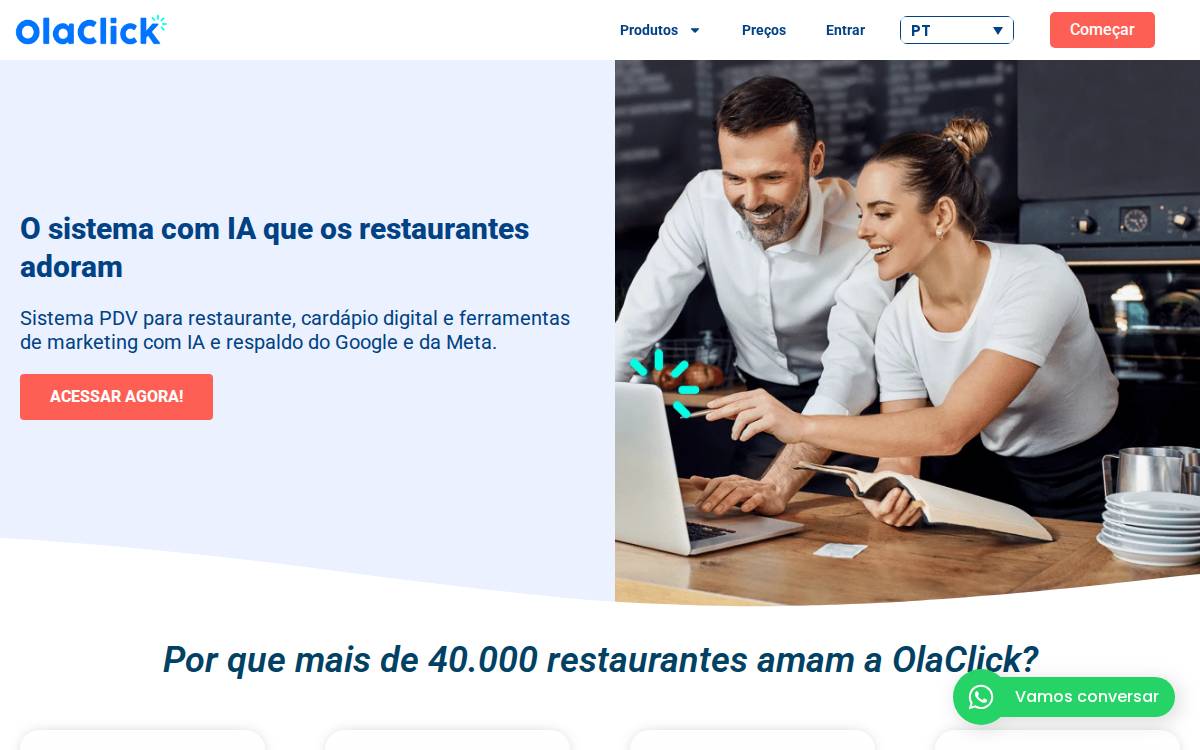 OlaClick website preview