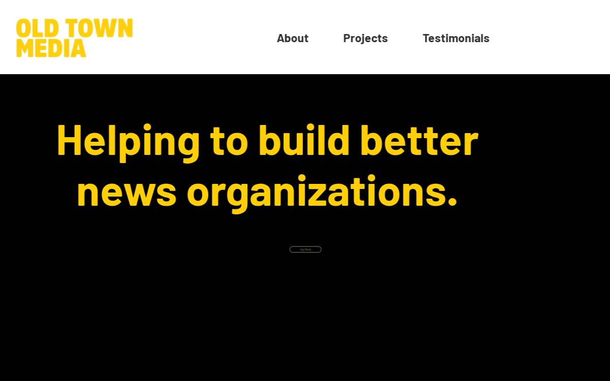 Old Town Media website preview