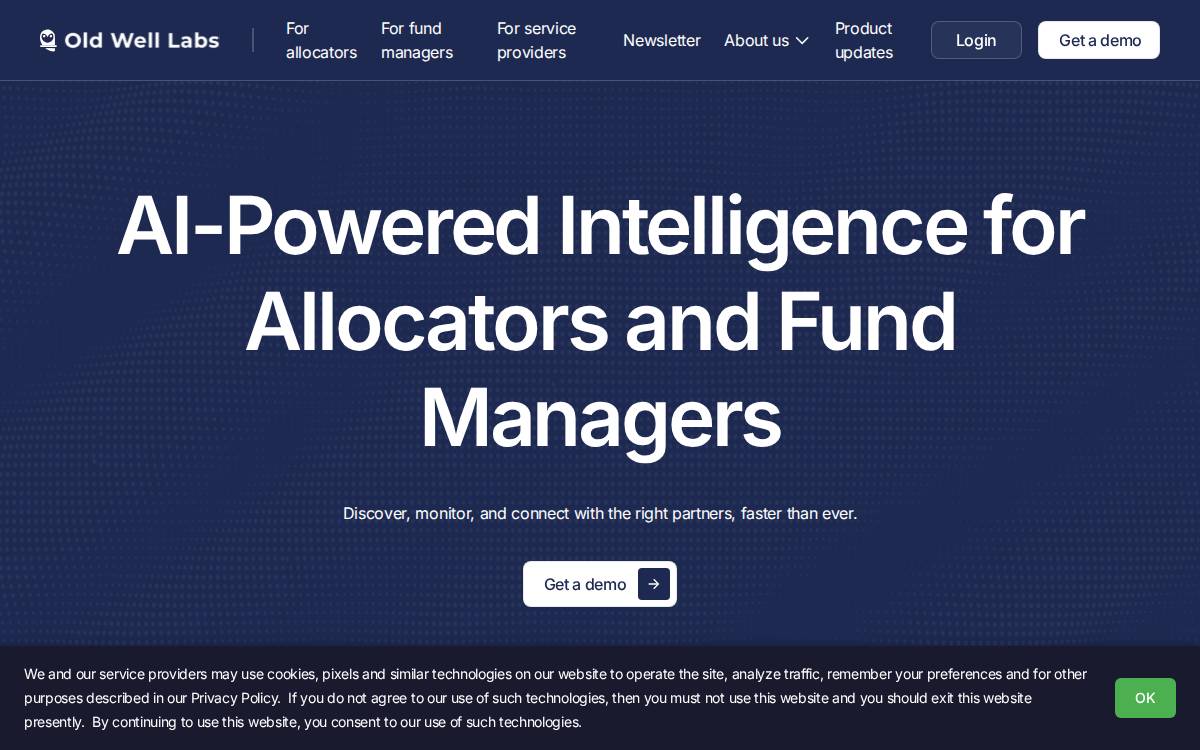 Old Well Labs website preview