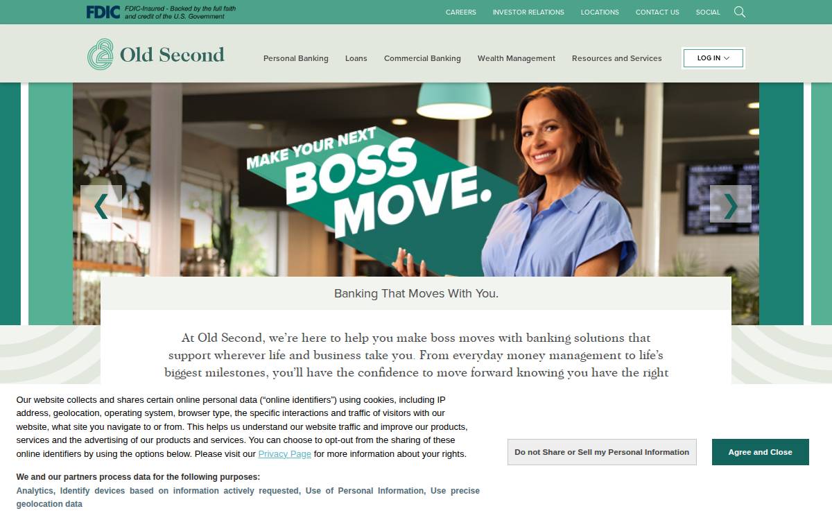 Oldsecond website preview