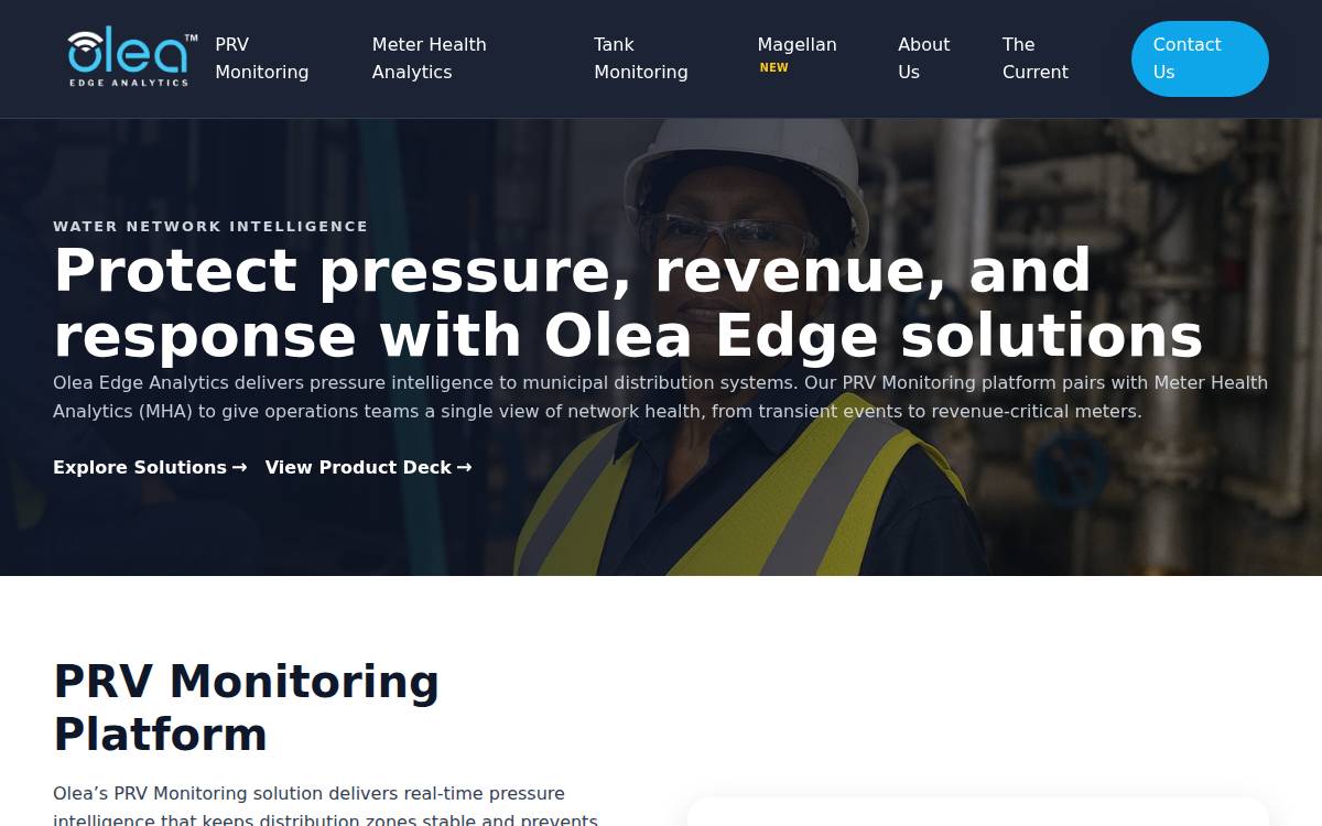Oleaedge website preview