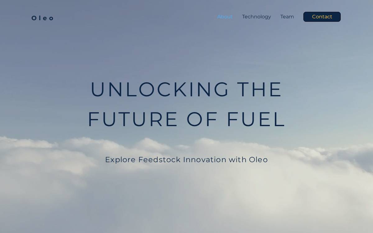Oleo website preview