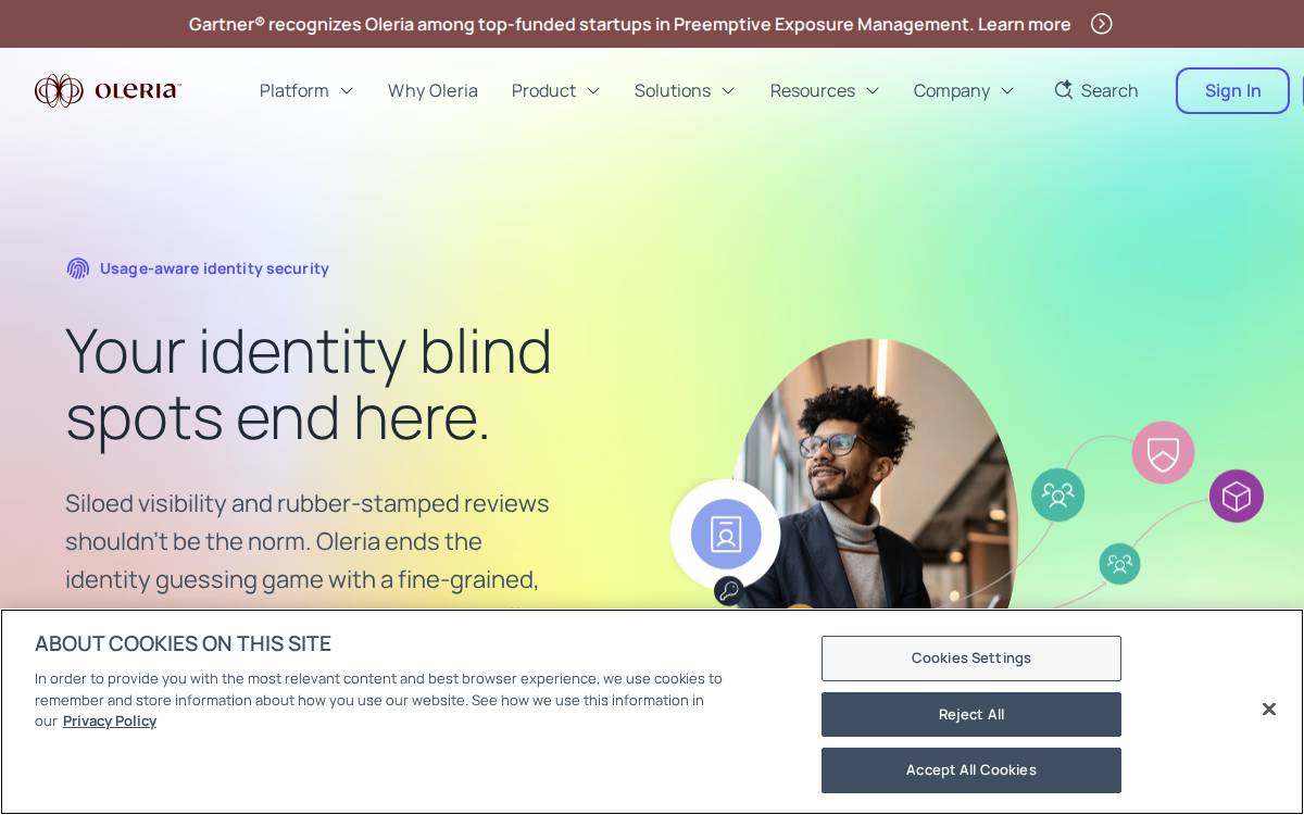 Oleria website preview