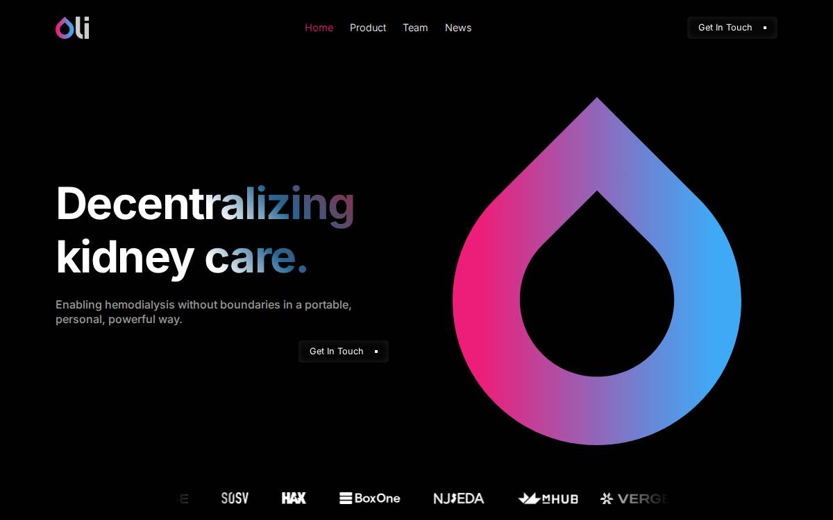 OLI Technologies website preview