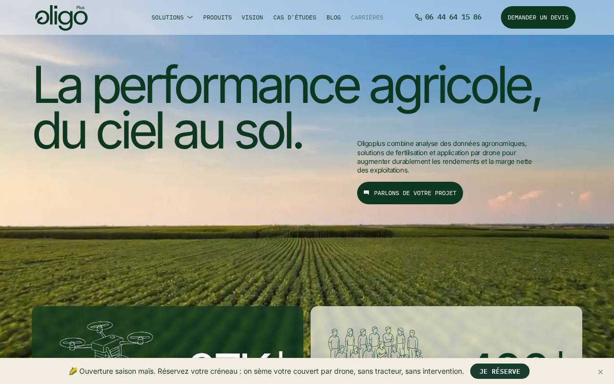 Oligoplus website preview