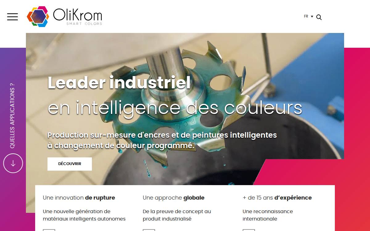 Olikrom website preview