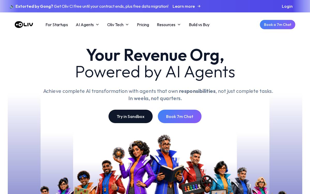 Oliv Ai website preview