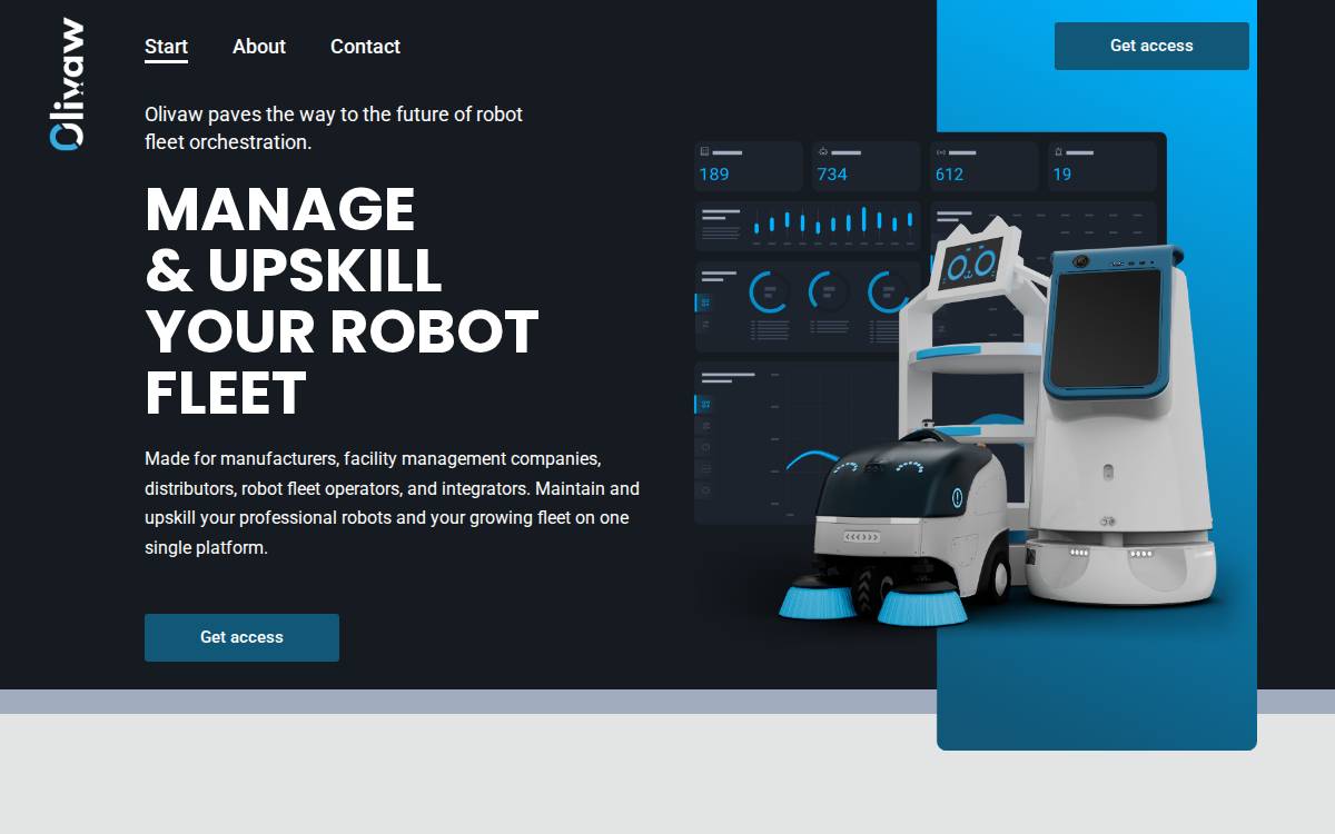 Olivaw AI website preview