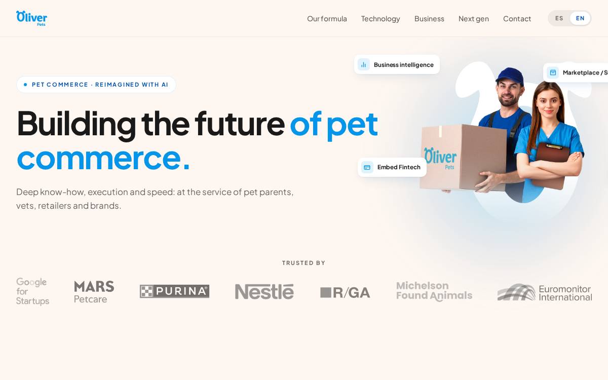 Oliver website preview