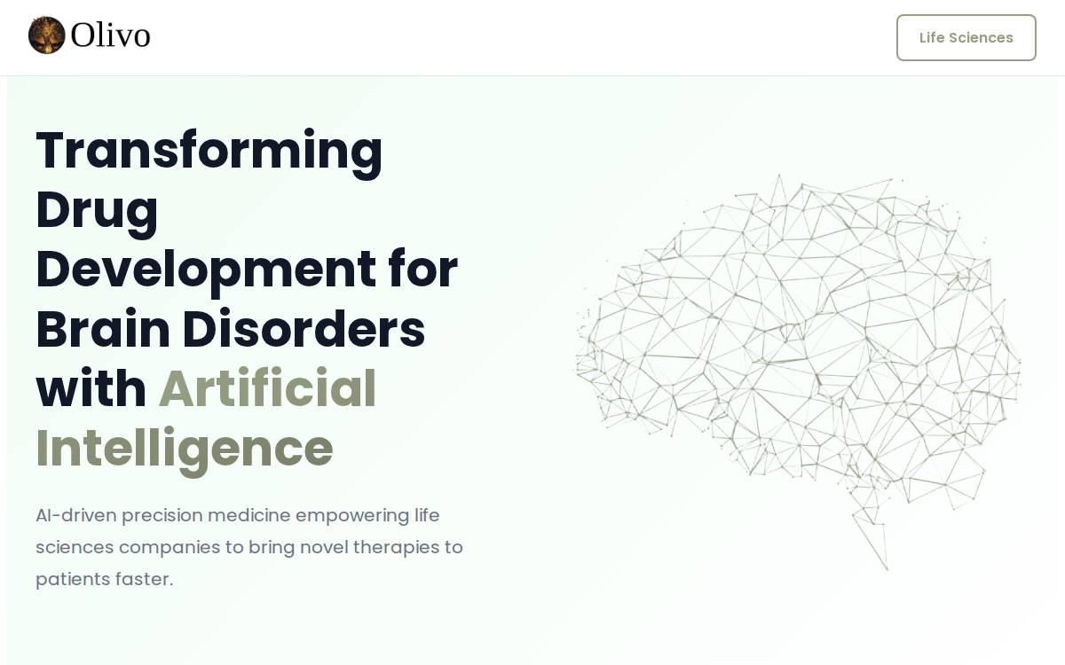 Olivosciences website preview