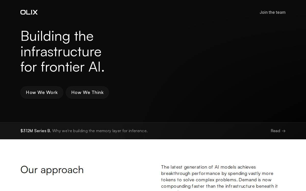 Olix website preview
