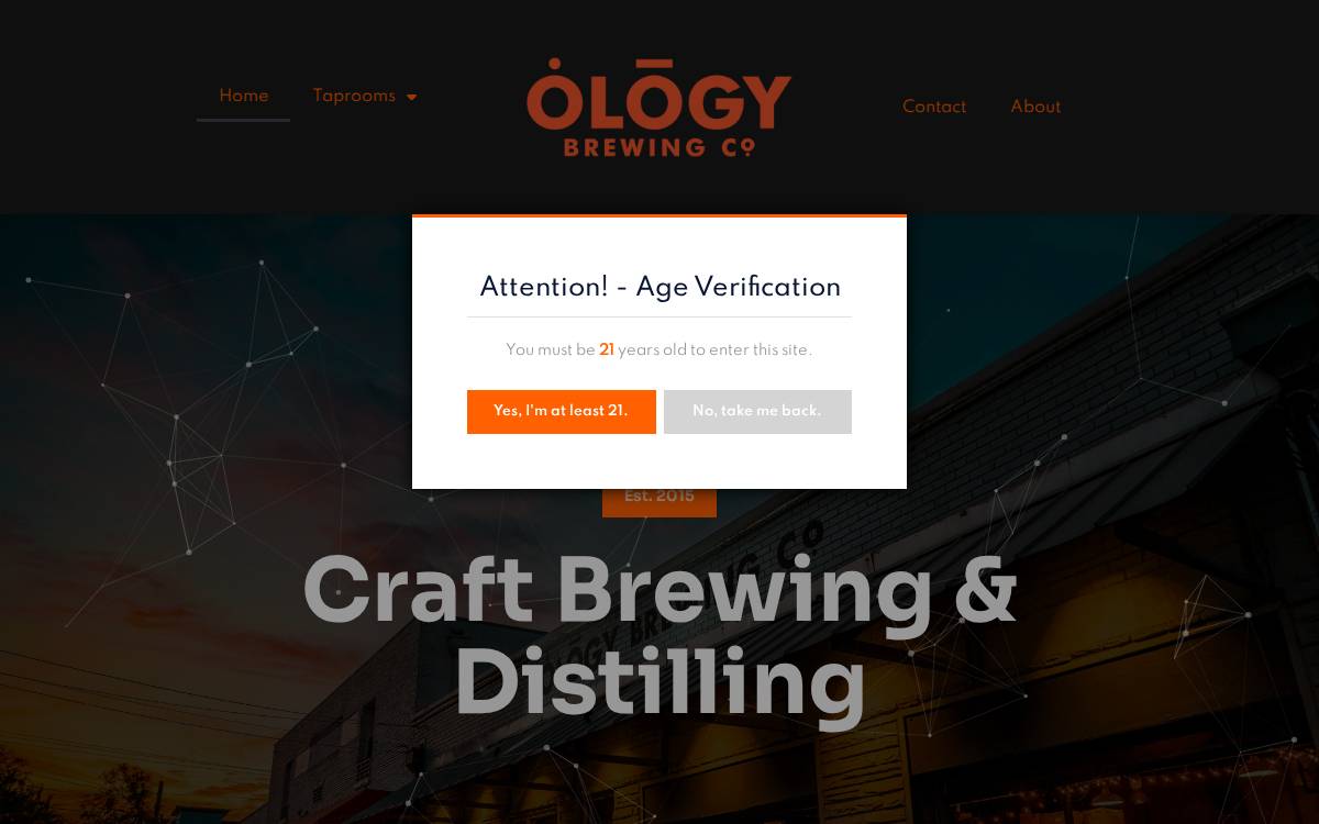 Ologybrewing website preview