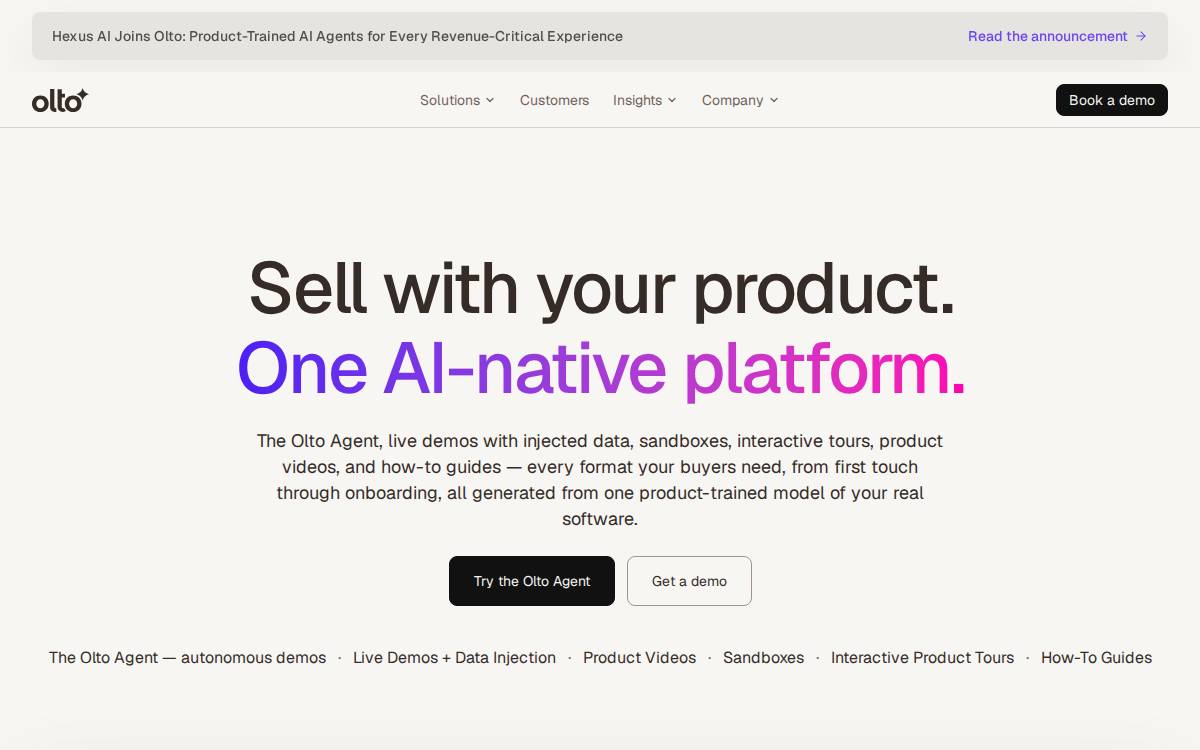 Olto website preview