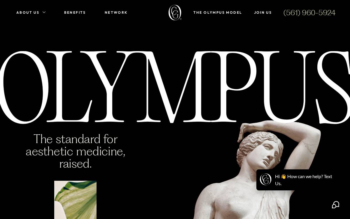 Olympuscosmetic website preview