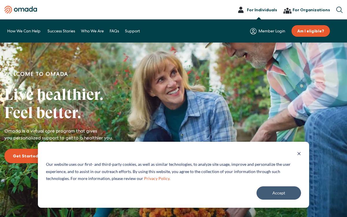 Omada Health website preview