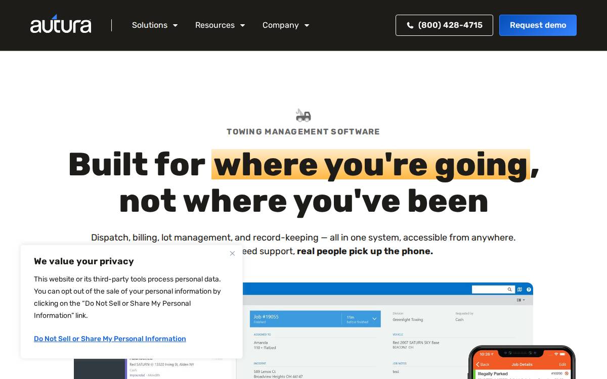 Omadi website preview