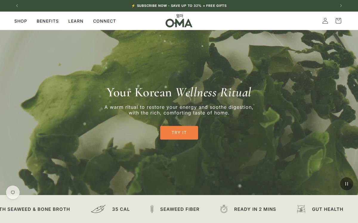 Omanaturalfood website preview