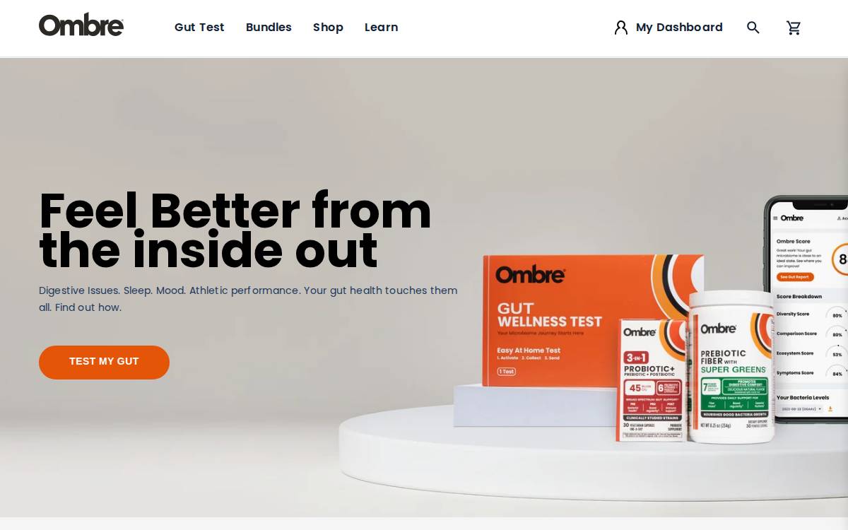 Ombre website preview