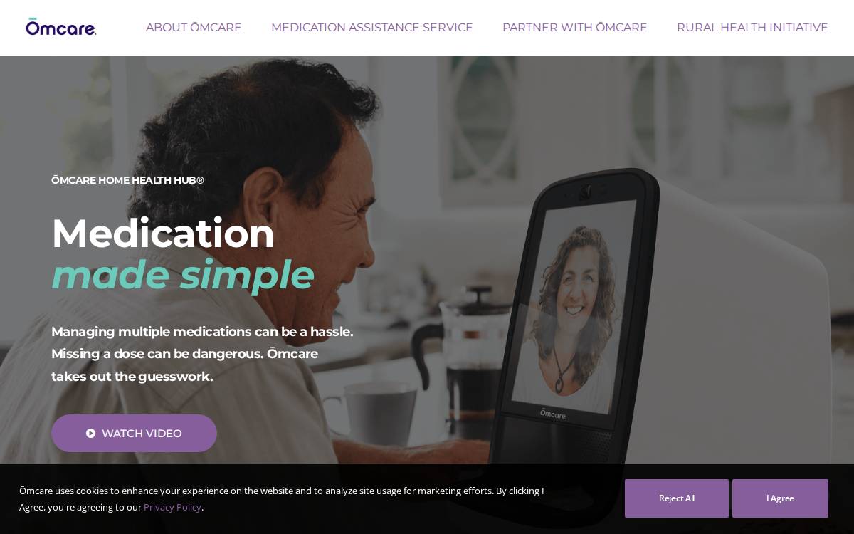 Omcare website preview