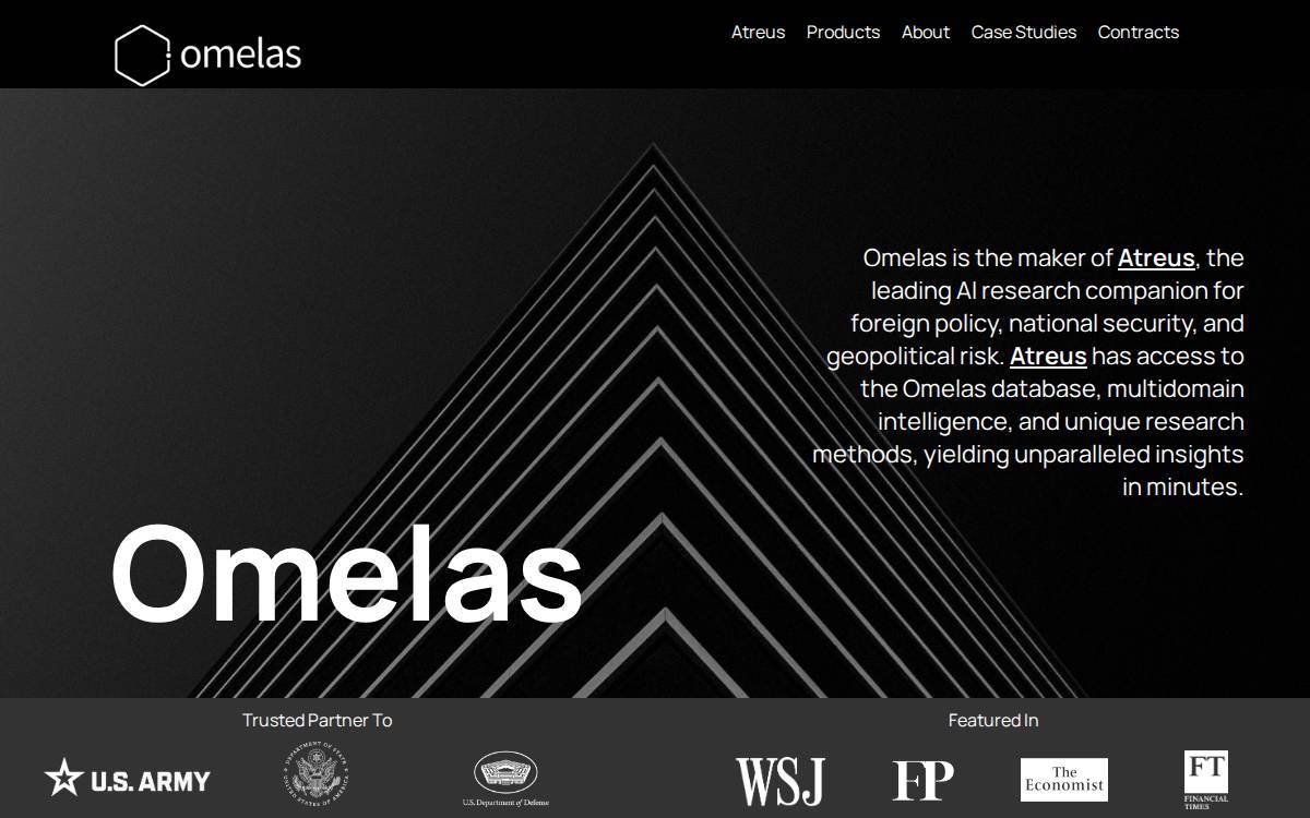 Omelas website preview