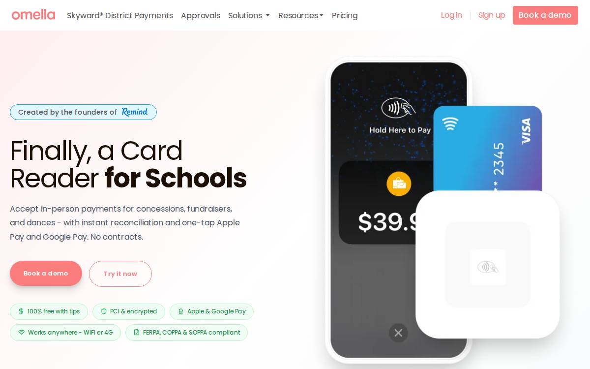 Omella website preview