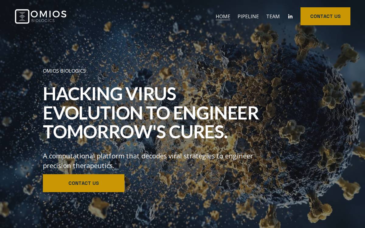 Omios Biologics website preview