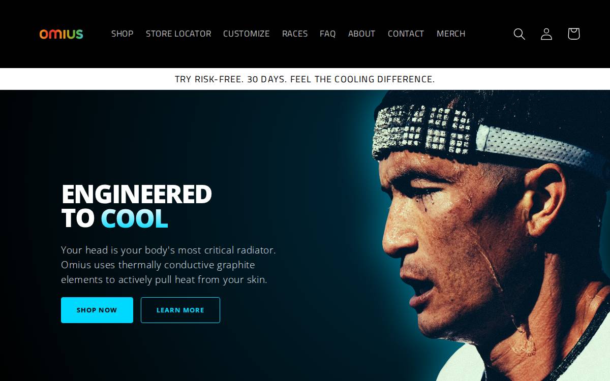 Omius website preview