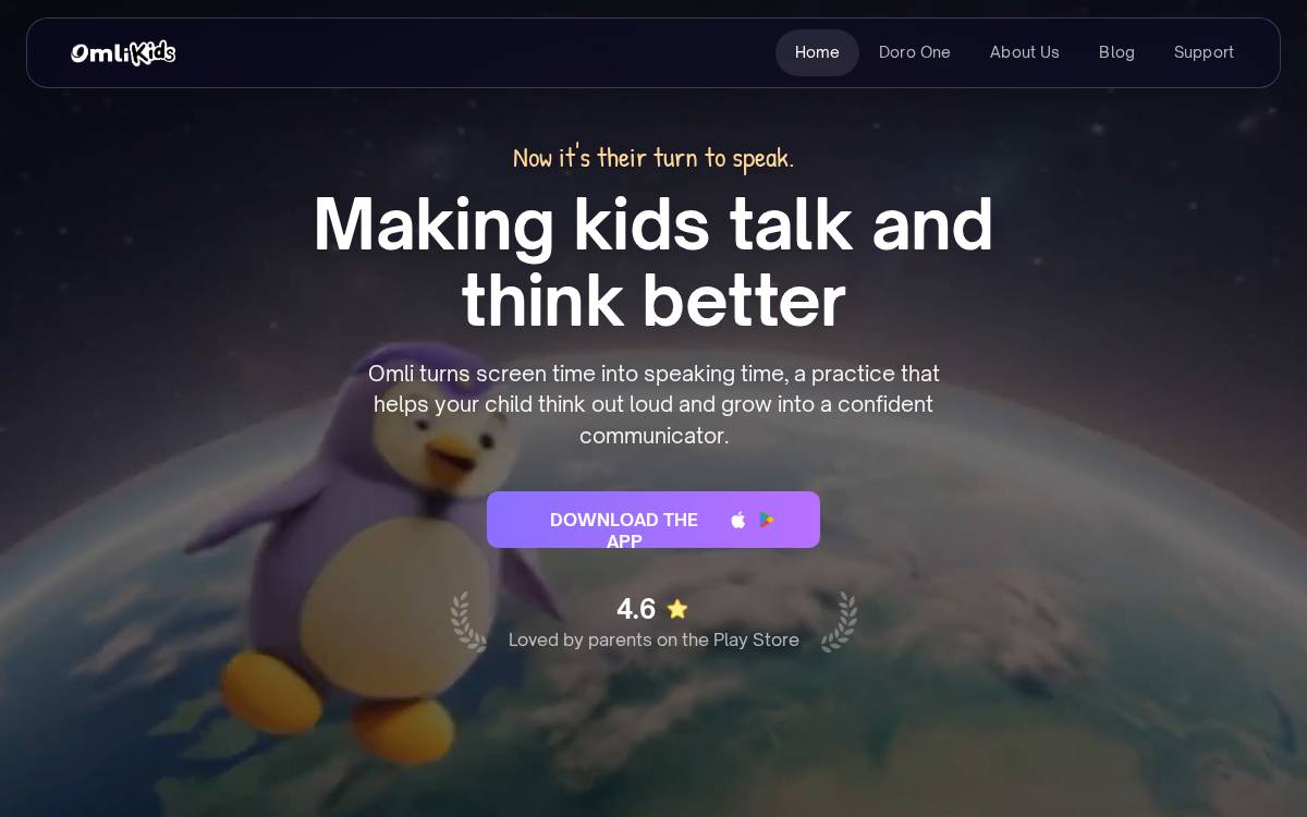 Omli website preview