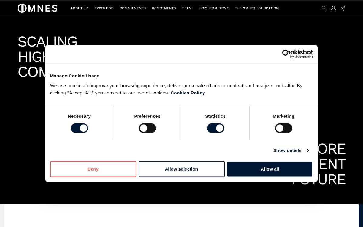 Omnes Capital website preview