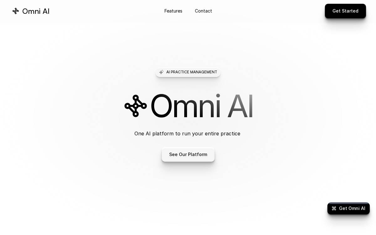 Omni Health website preview