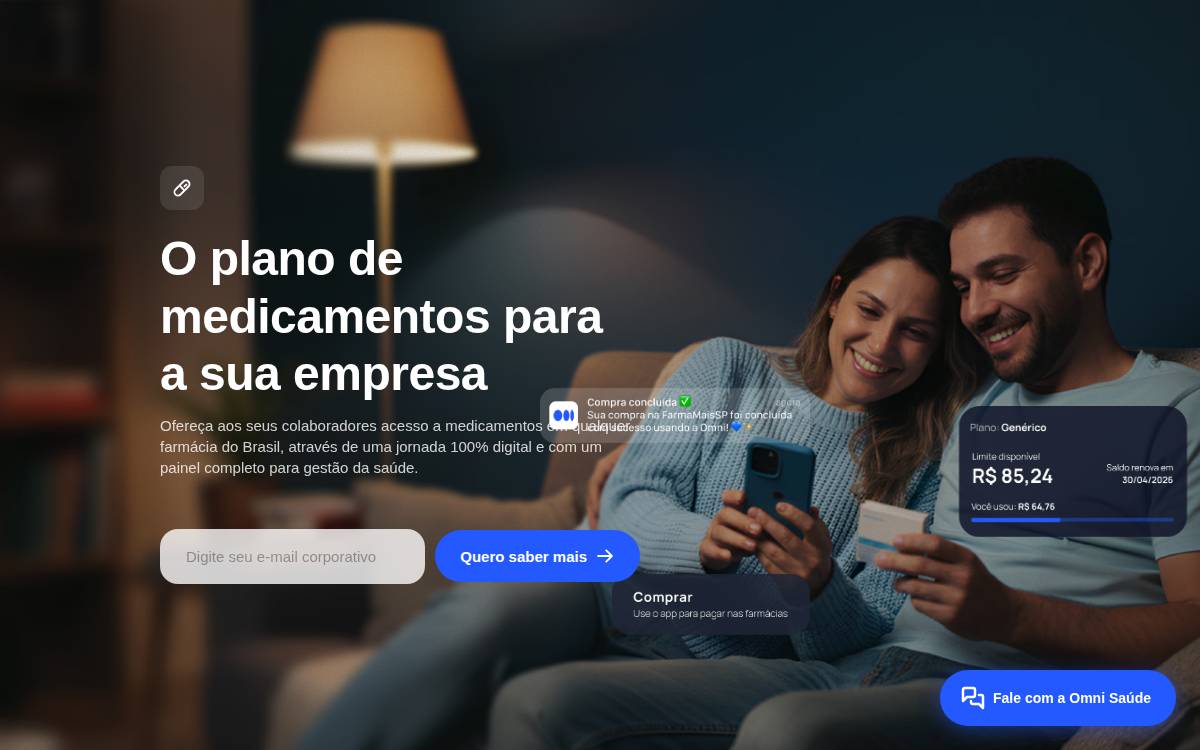Omni Saúde website preview