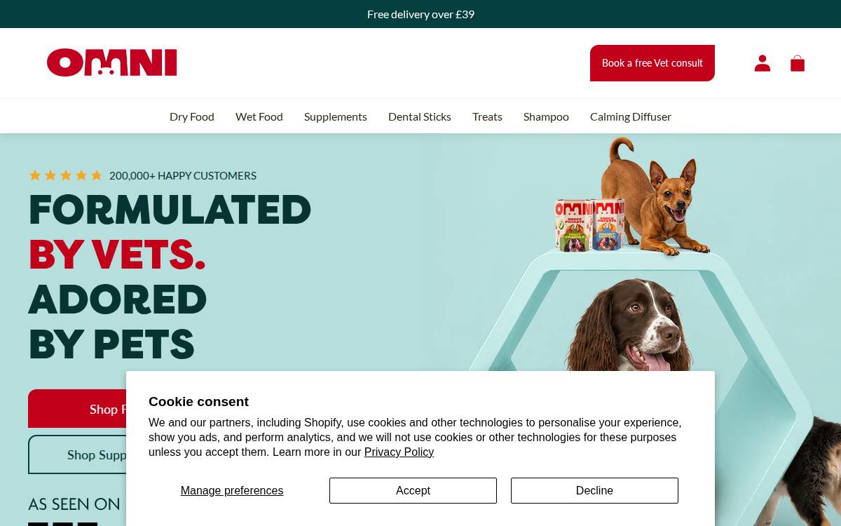 Omni website preview