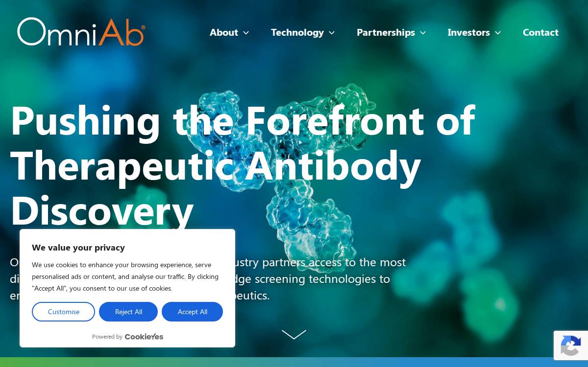 OmniAb website preview
