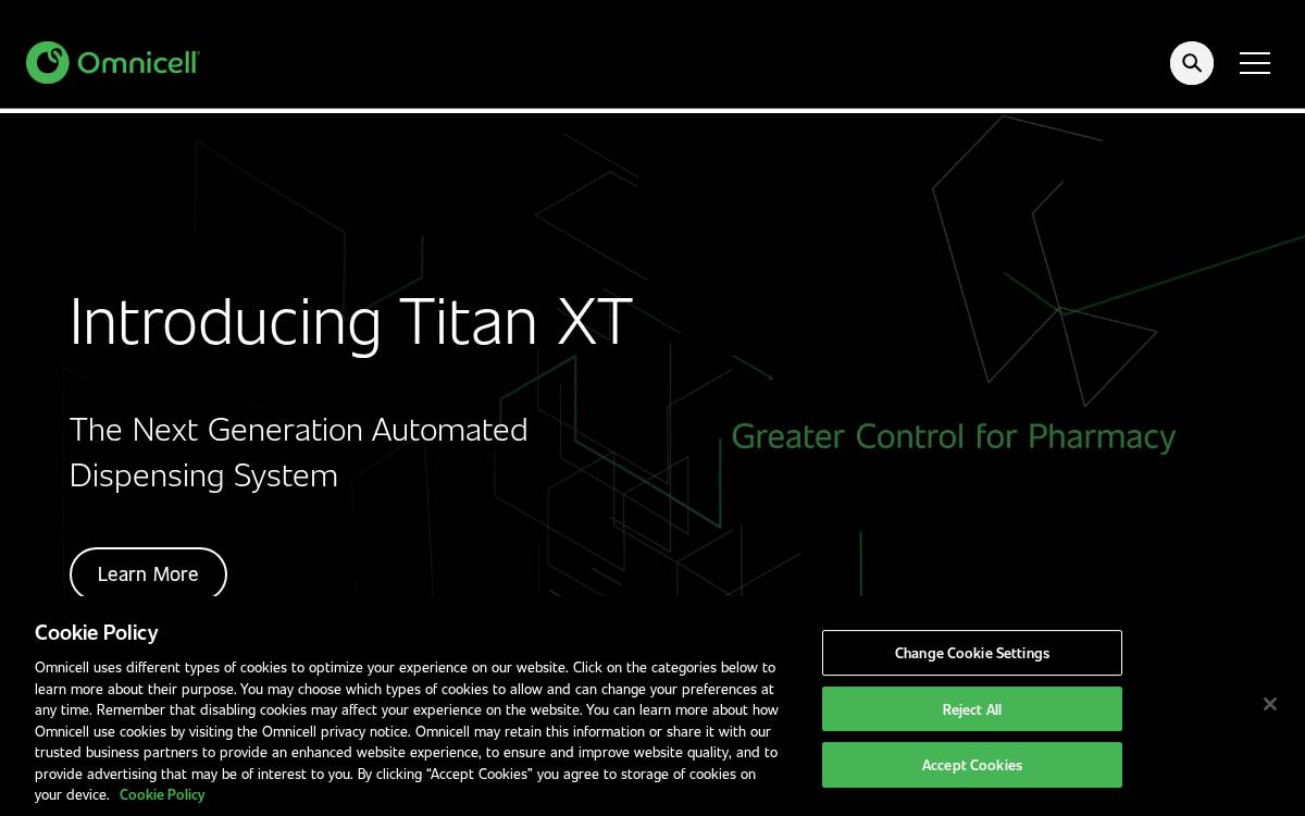 Omnicell Nasdomcl website preview