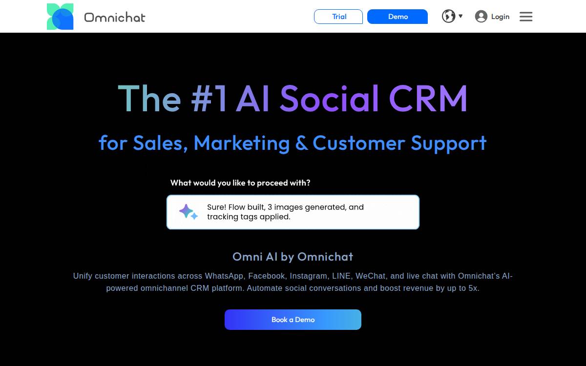 Omnichat website preview
