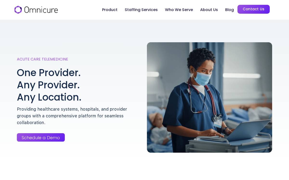 Omnicure website preview