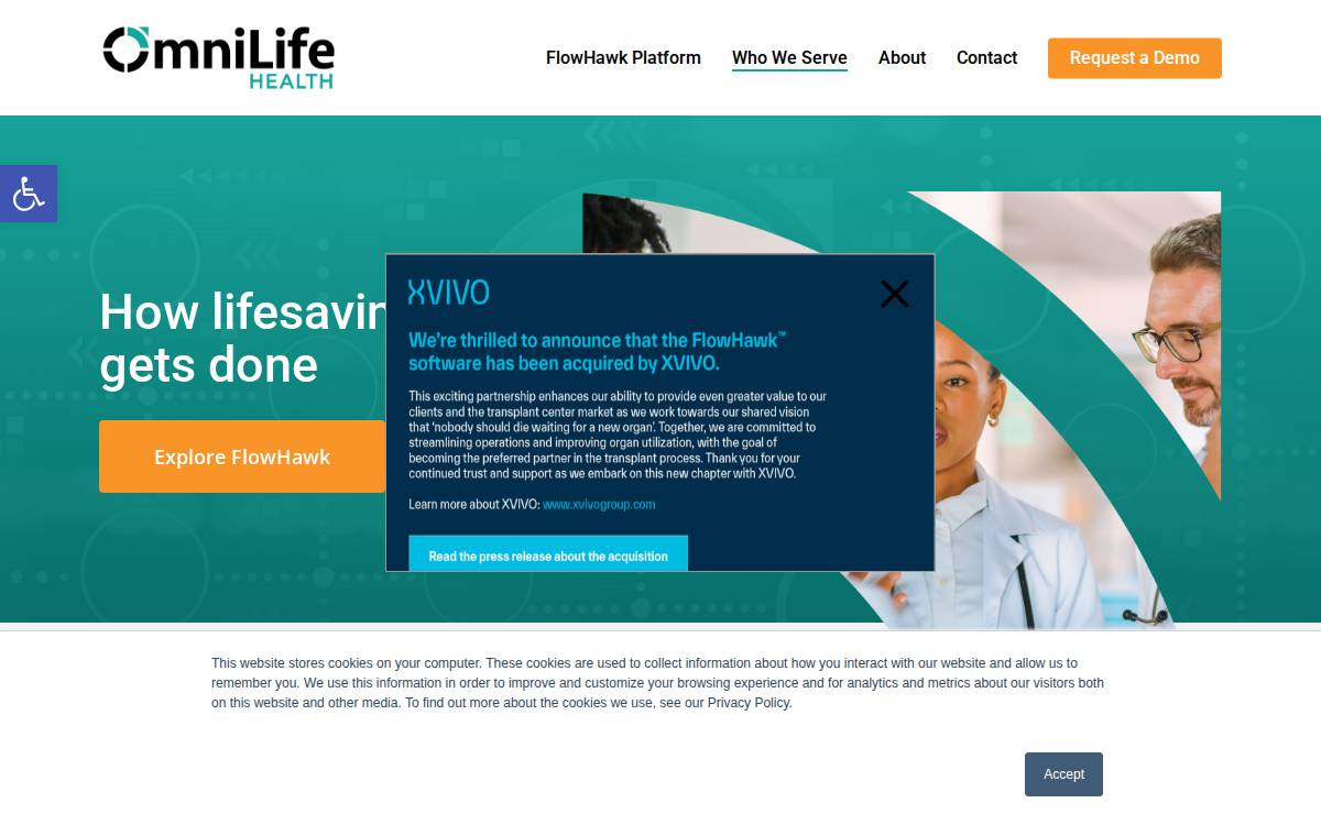 OmniLife (formerly HealthTech Solutions) website preview