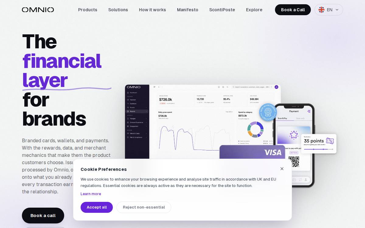 Omnio website preview