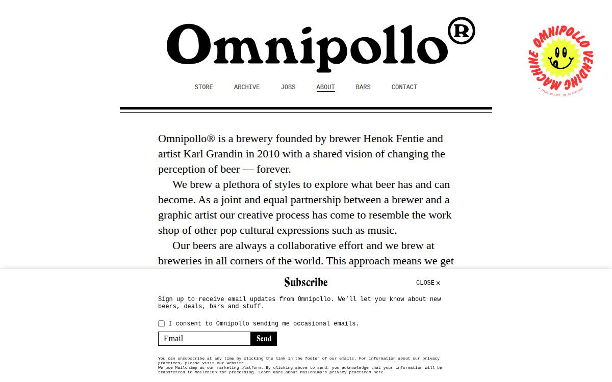 Omnipollo website preview