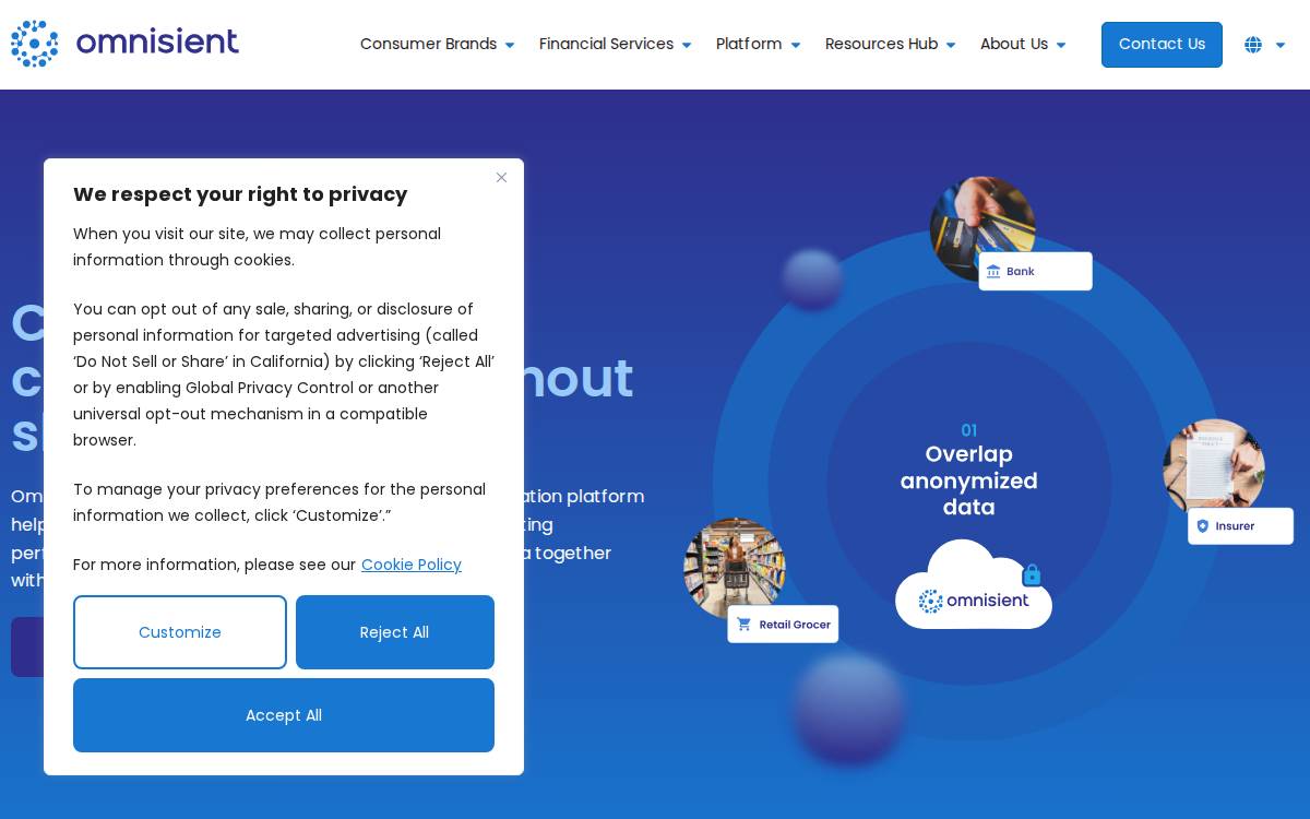 Omnisient website preview