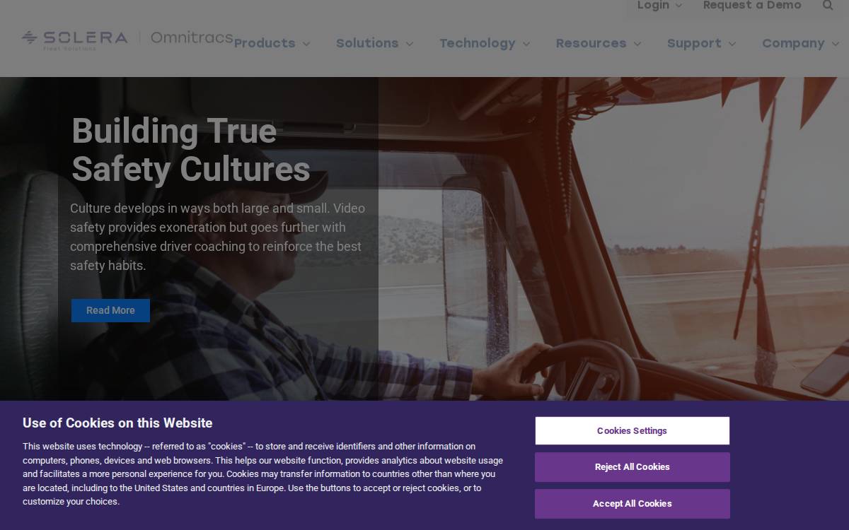 Omnitracs website preview
