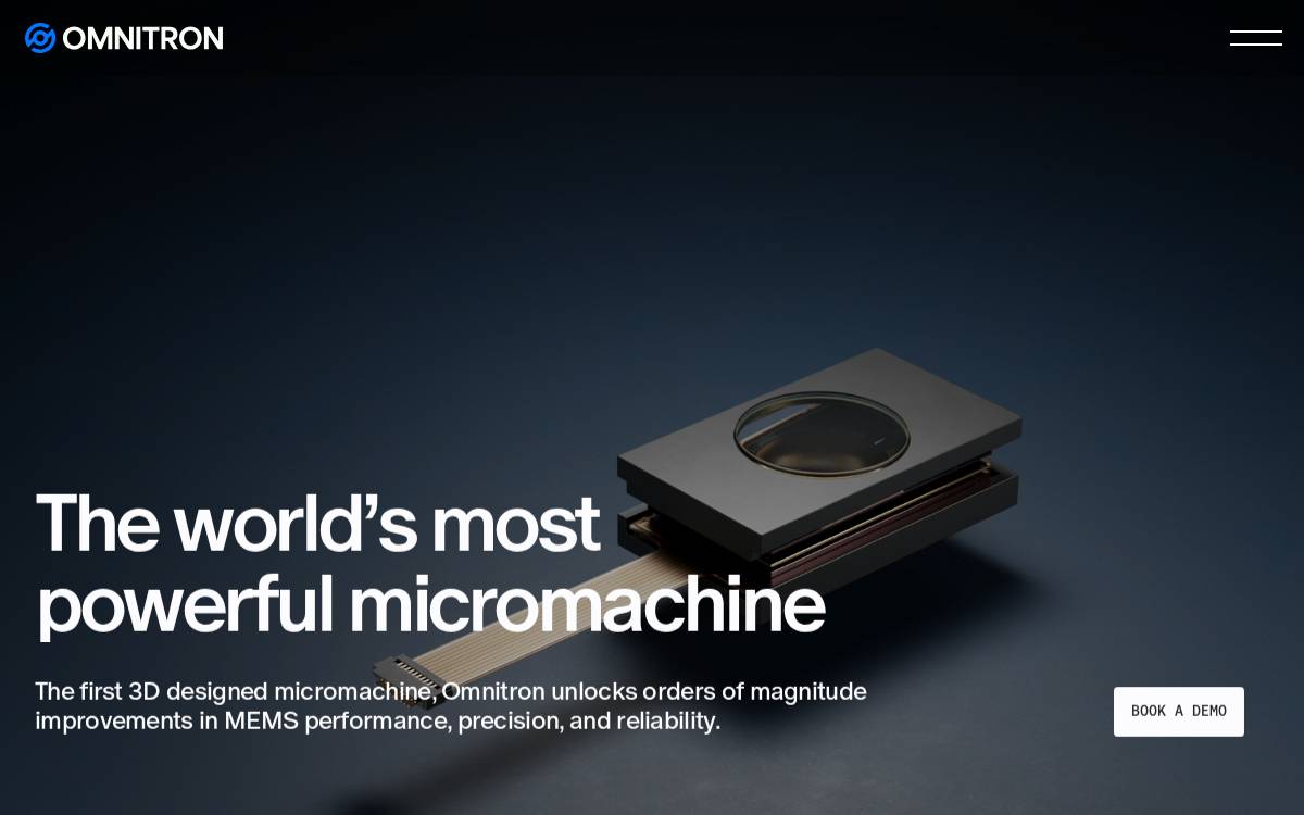 Omnitron Sensors website preview